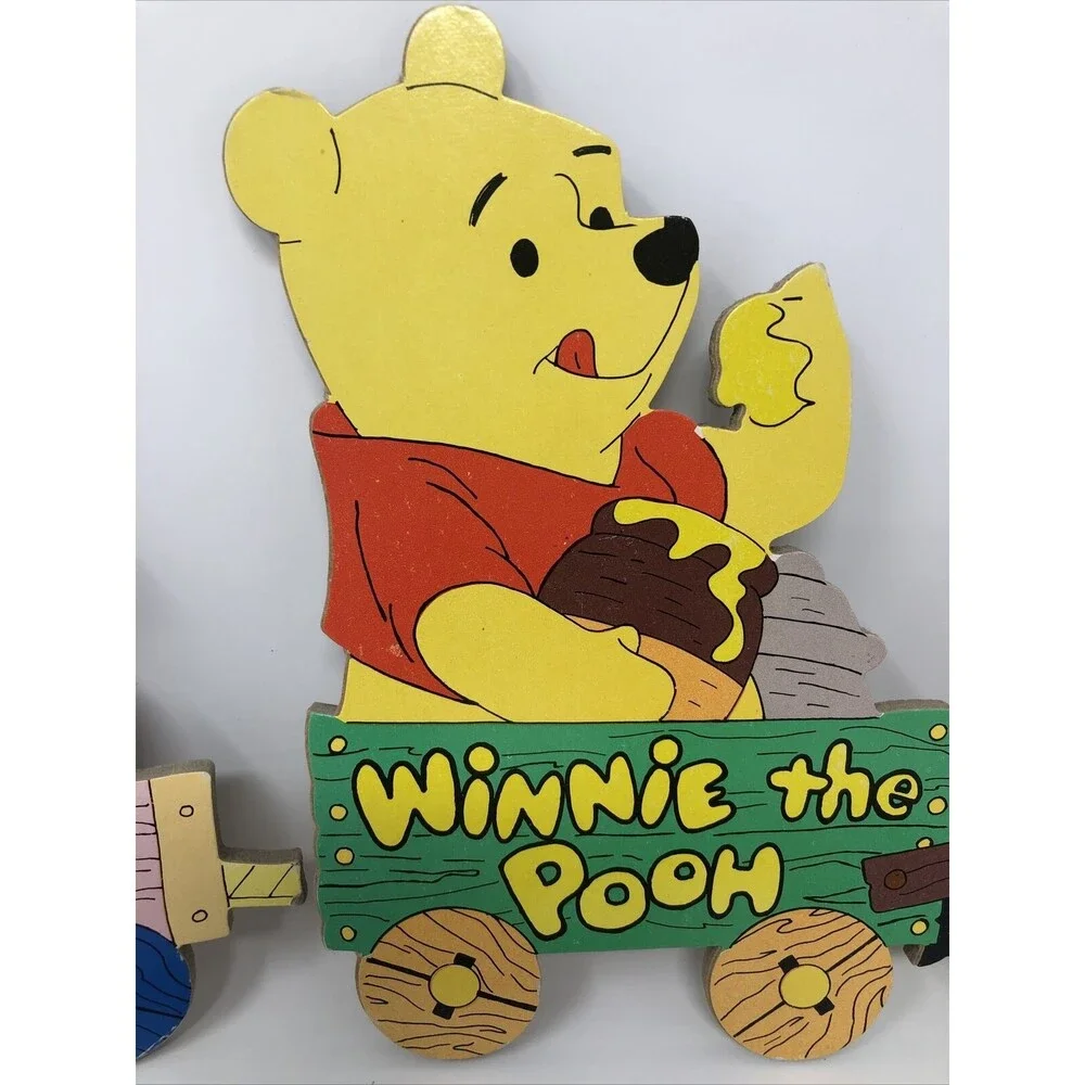 Vintage 4 Piece Winnie the Pooh Multicolor 3ft. Long & 8.5
